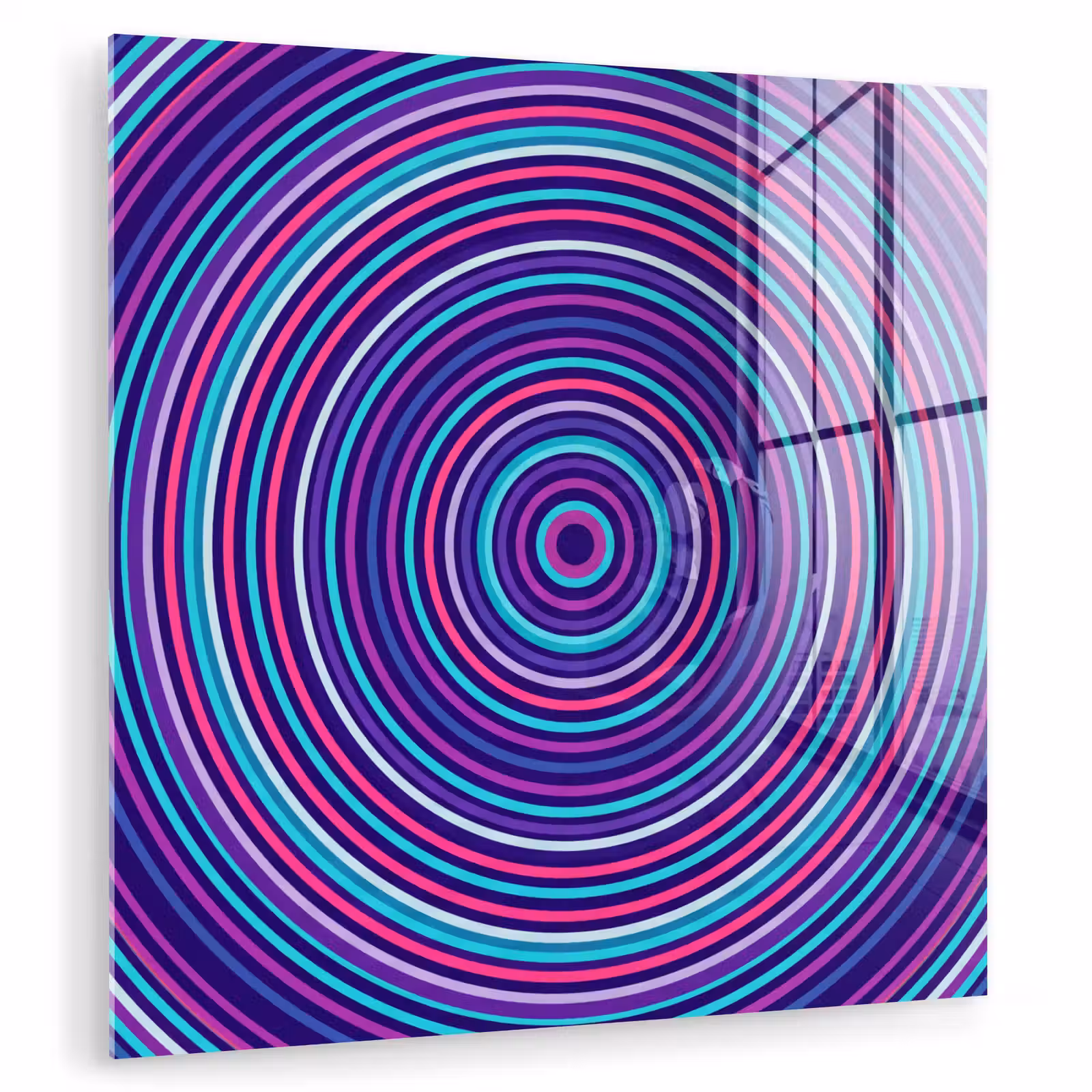 Glass Print - Abstract - Circles - Colorful — 1