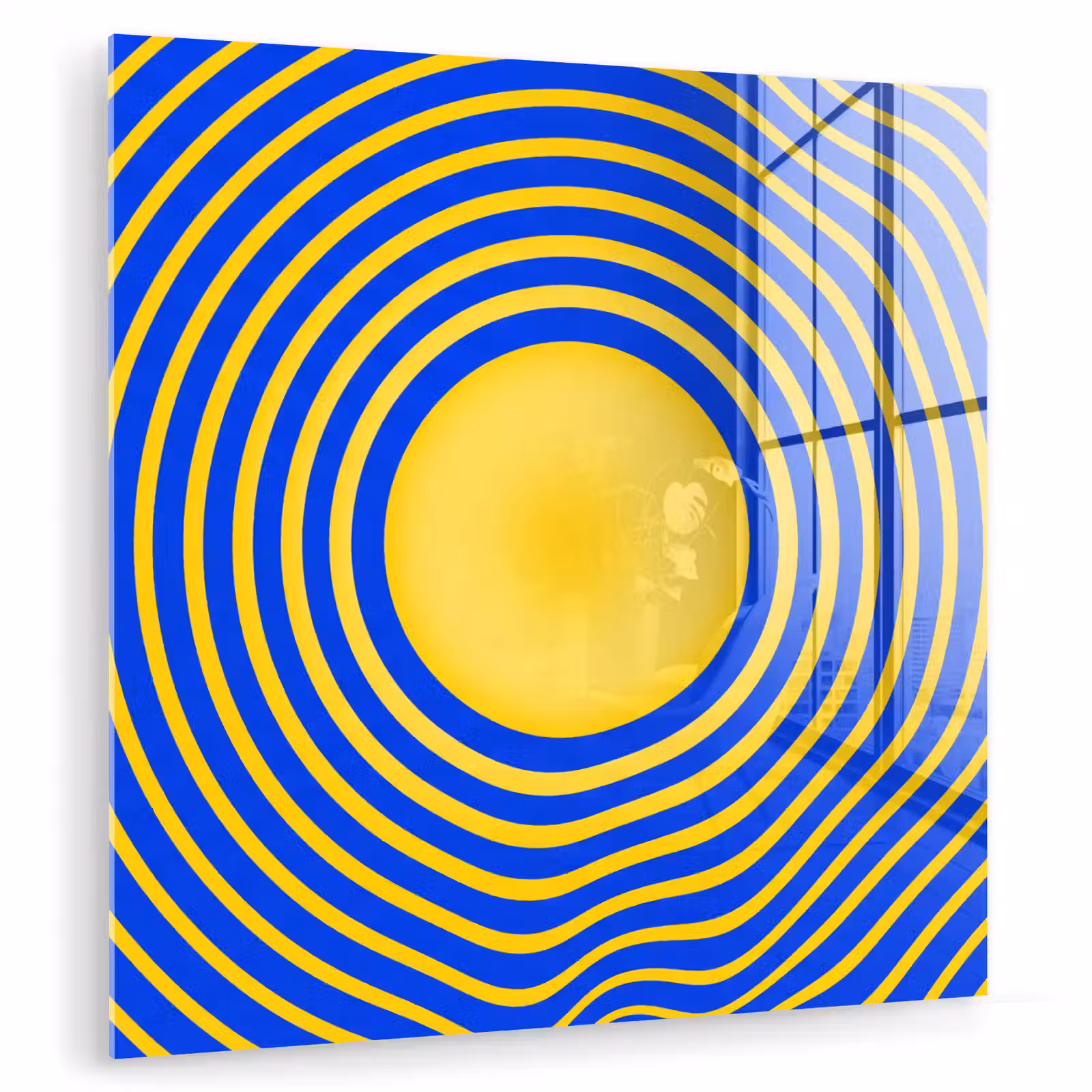 Glass Print - Abstract Pattern - Blue — 1