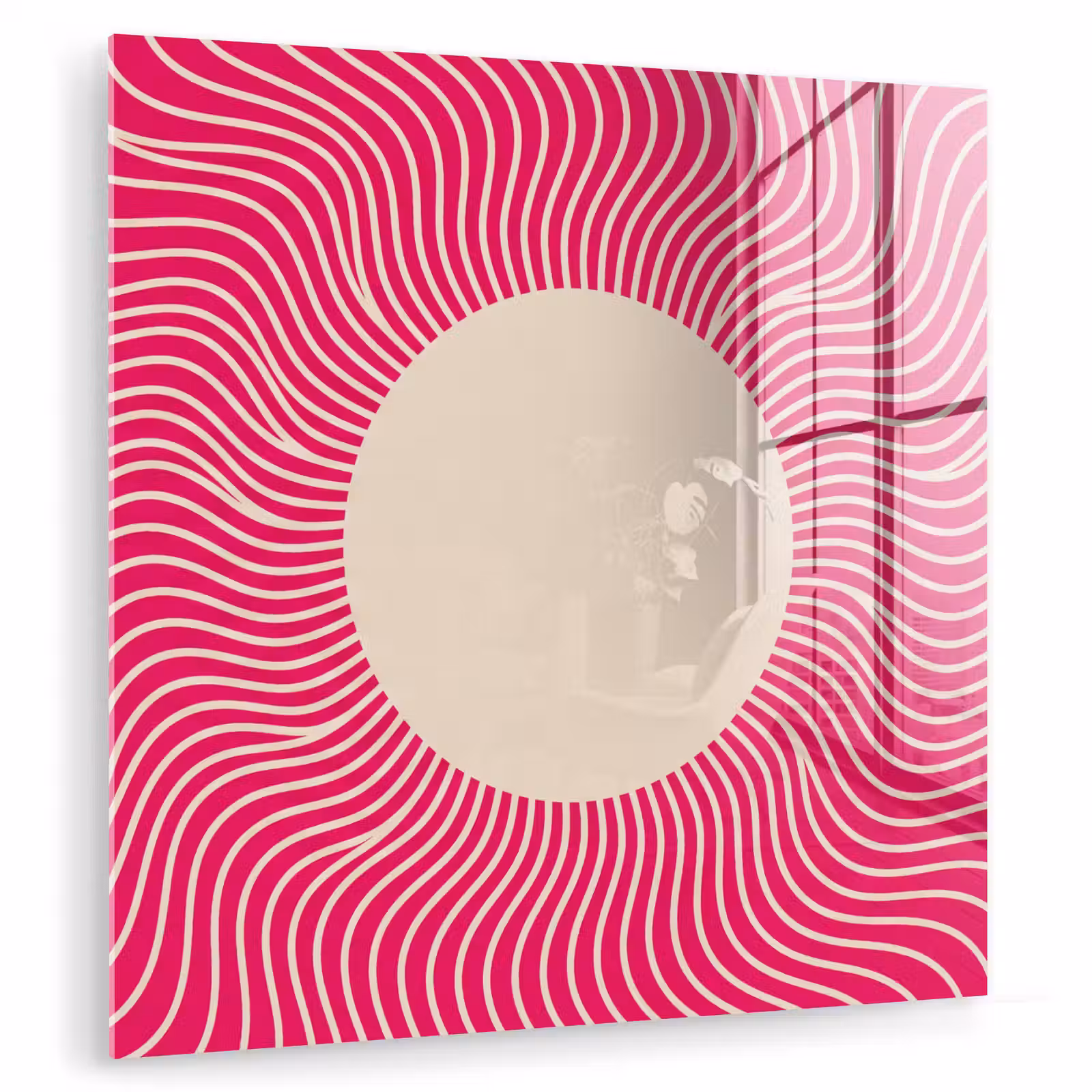 Glass Print - Abstract - Pattern - Pink — 1