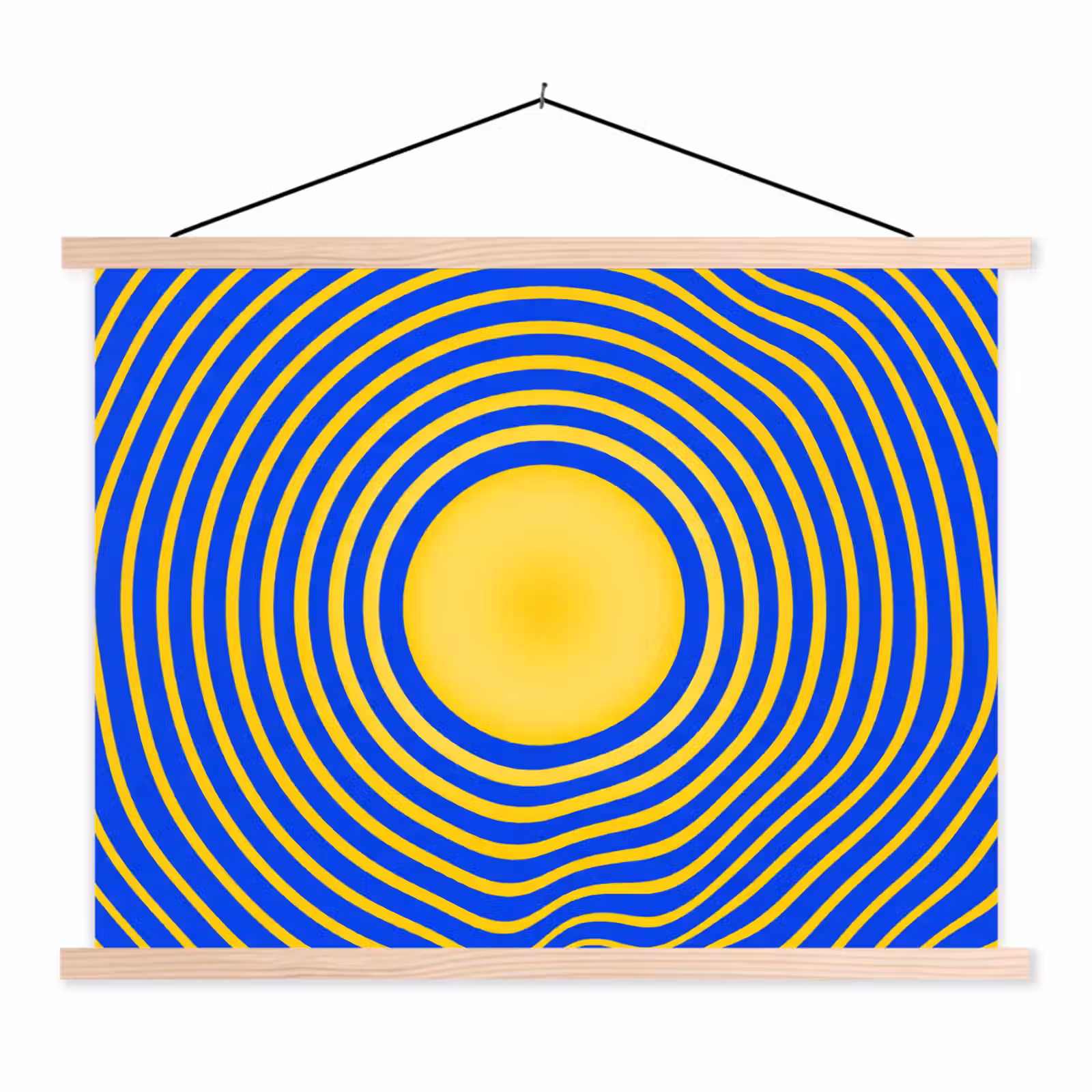 Hanging Poster - Abstract Pattern - Blue — 1