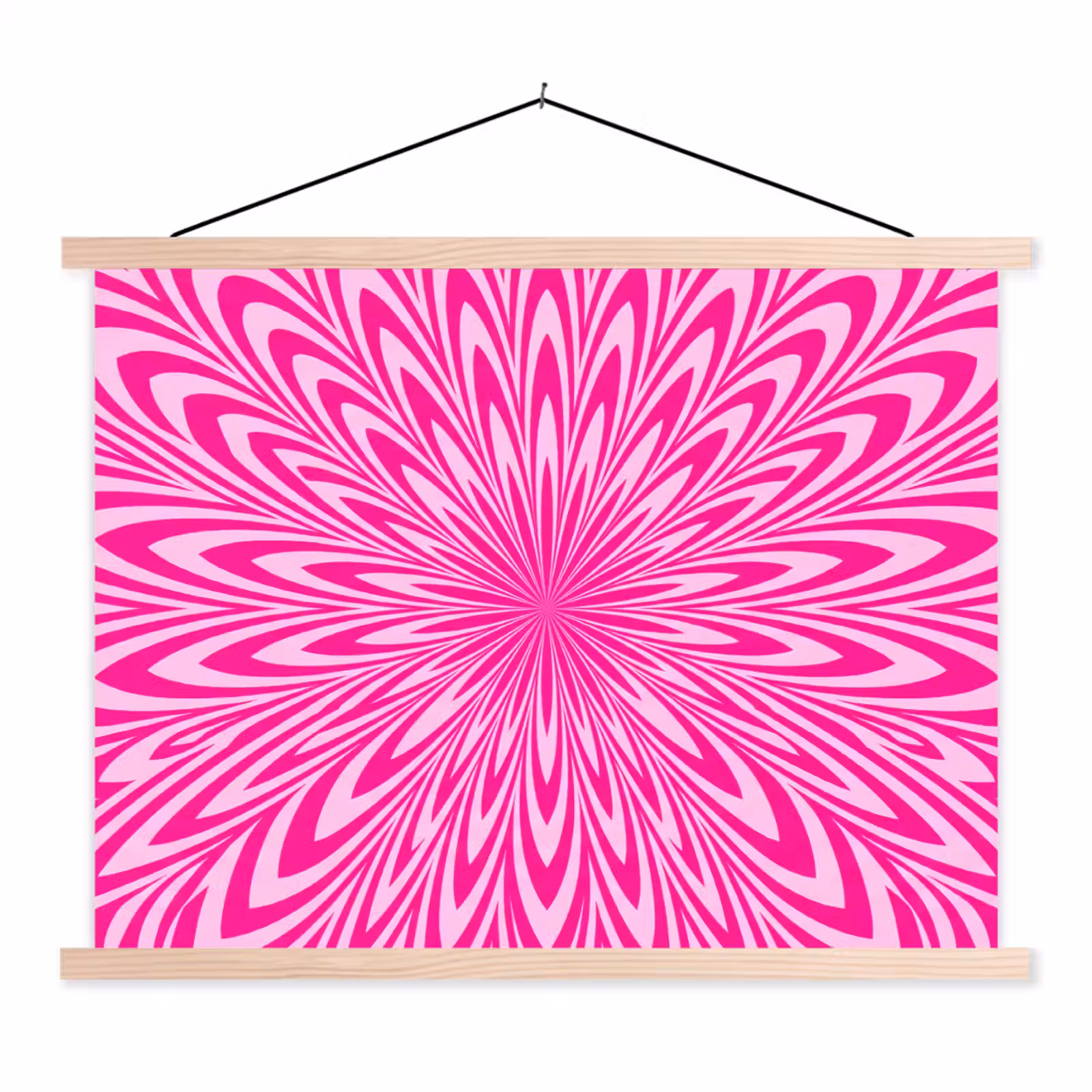 Hanging Poster - Pattern - Optical - Pink — 1