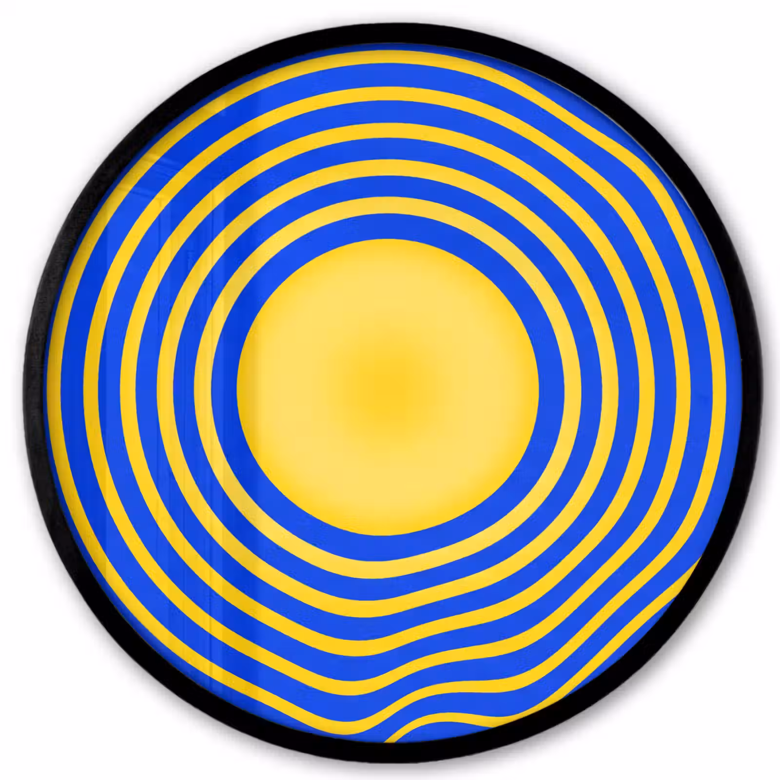 Photo Frame Round - Abstract Pattern - Blue — 1
