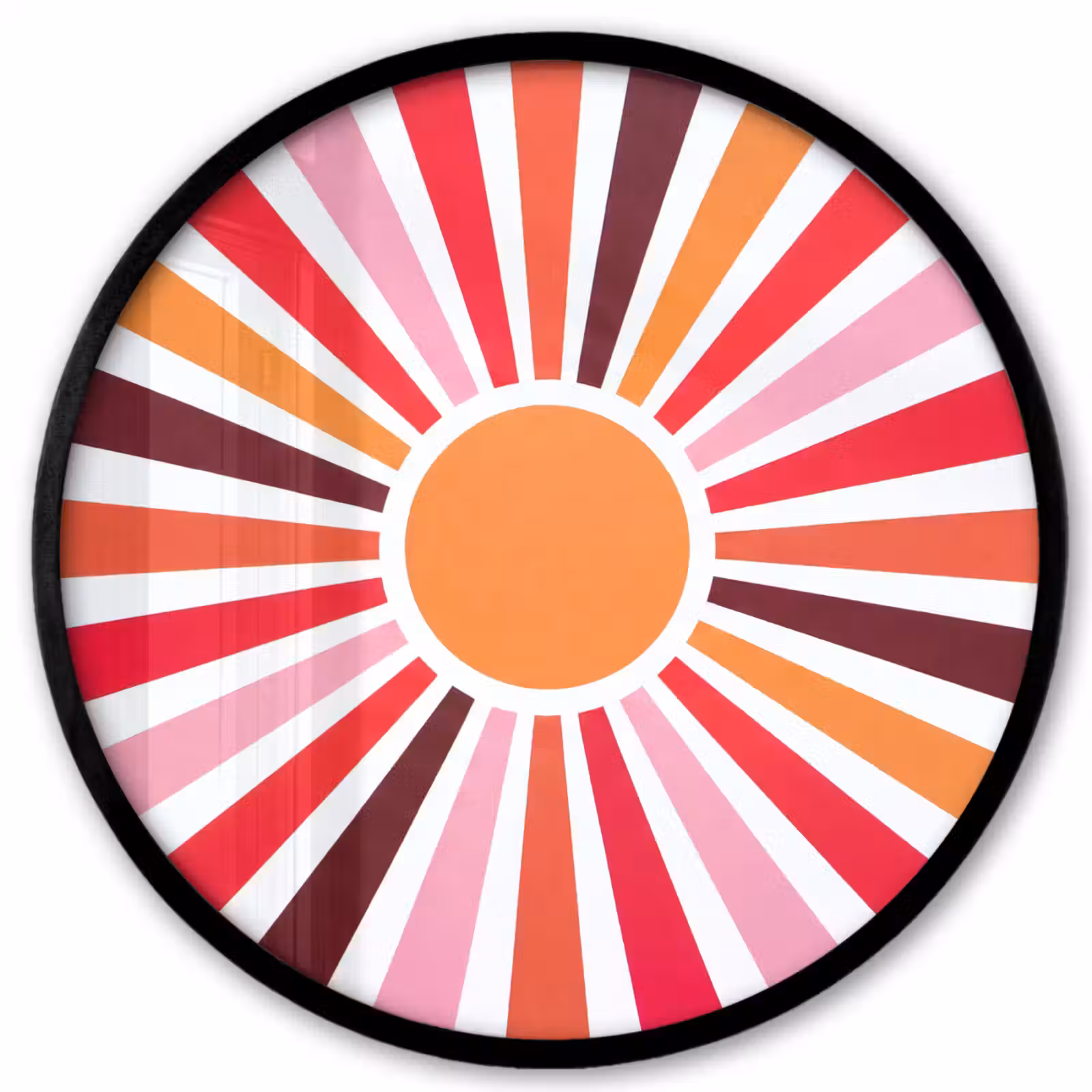 Photo Frame Round - Sun - Rays - Abstract - Colorful — 1