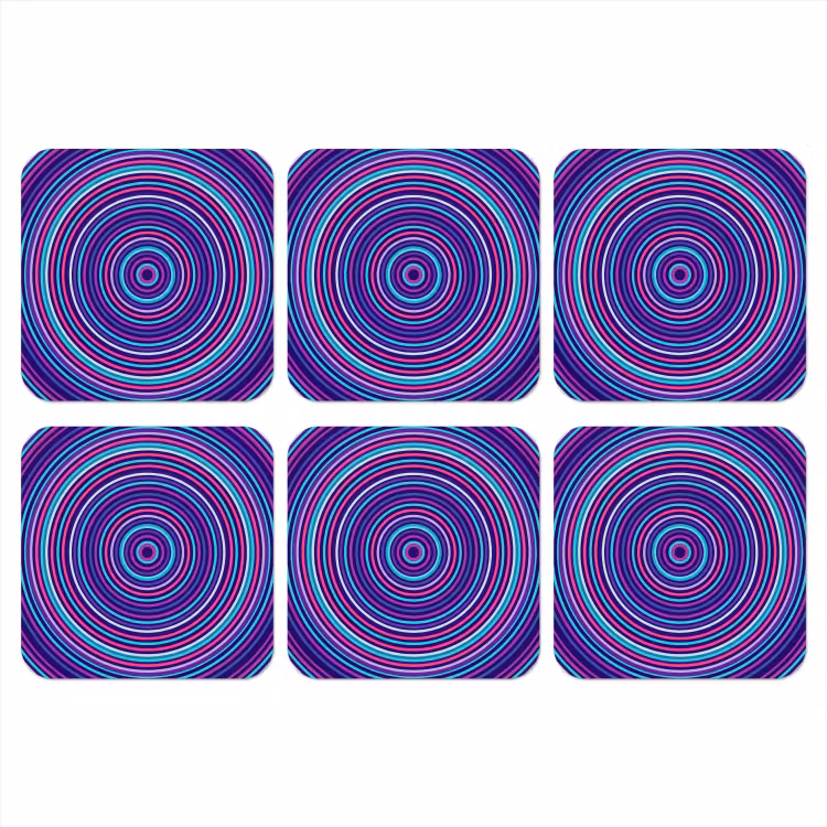 Coaster - Abstract - Circles - Colorful — 1