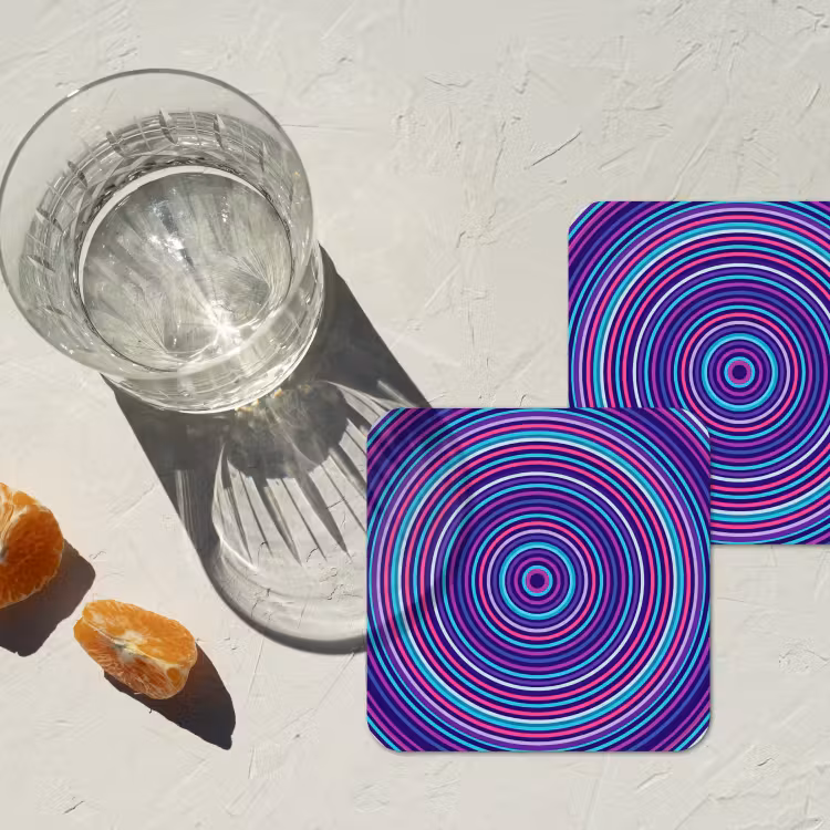 Coaster - Abstract - Circles - Colorful — 2