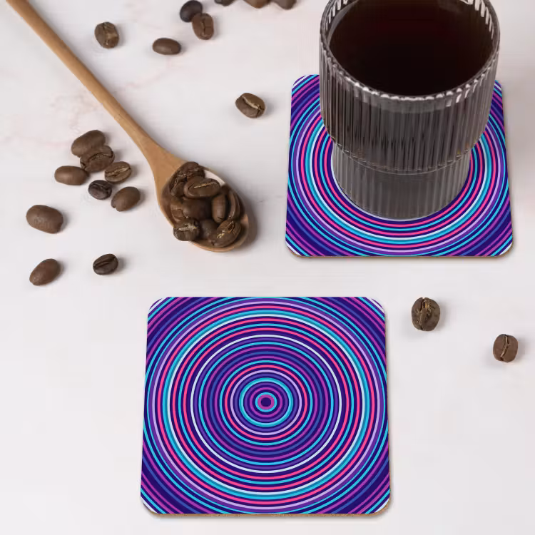 Coaster - Abstract - Circles - Colorful — 4