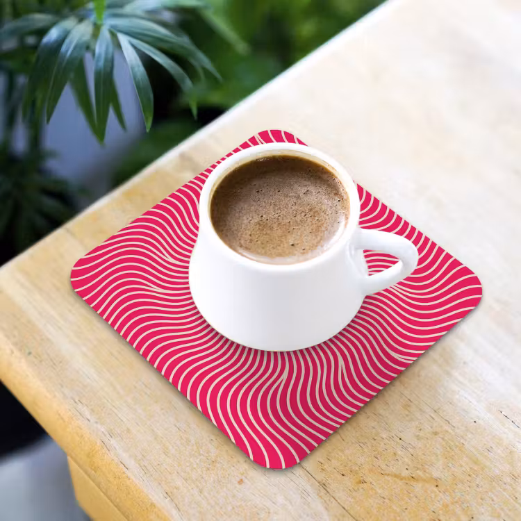 Coaster - Abstract - Pattern - Pink — 3