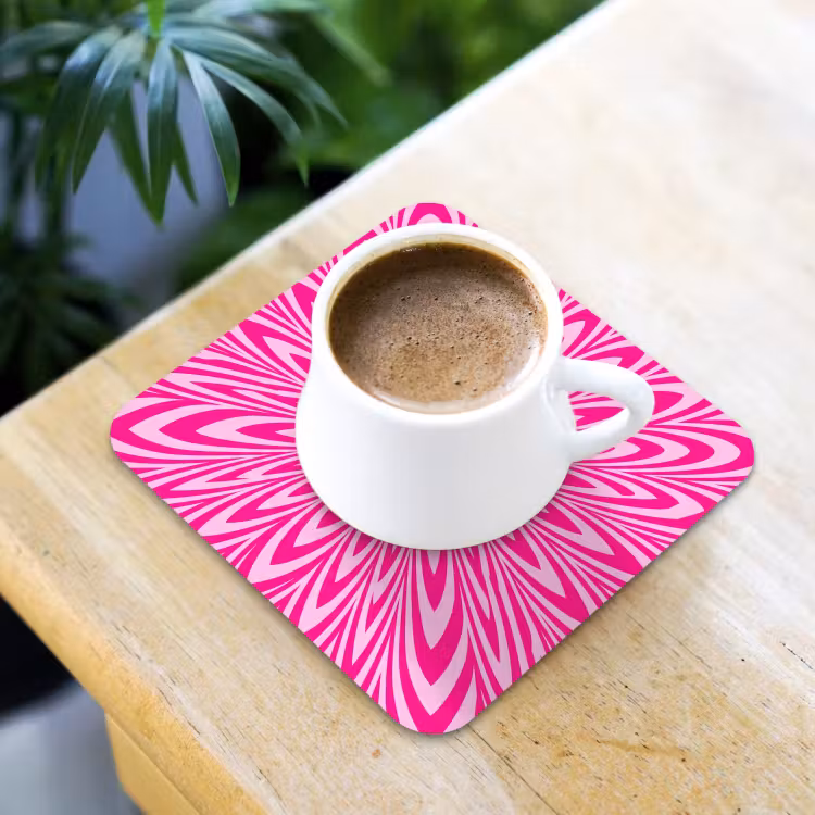Coaster - Pattern - Optical - Pink — 3