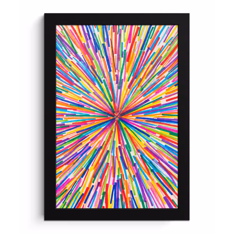 Framed Prints - Lines - Colorful - Abstract — 1