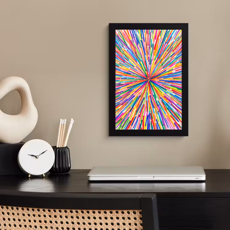 Framed Prints - Lines - Colorful - Abstract — 2