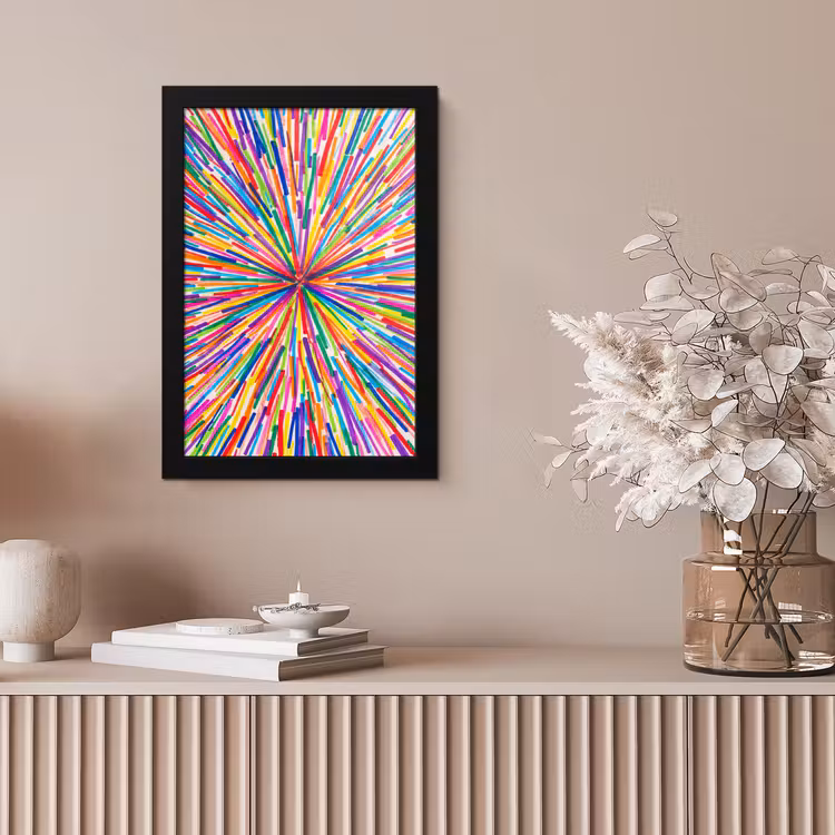 Framed Prints - Lines - Colorful - Abstract — 5