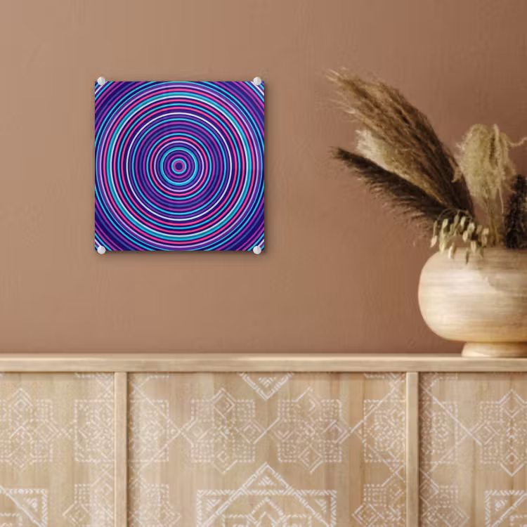 Glass Print - Abstract - Circles - Colorful — 6