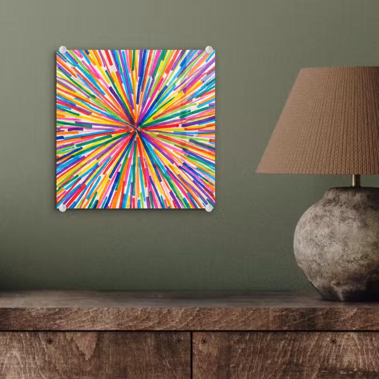 Glass Print - Lines - Colorful - Abstract — 4