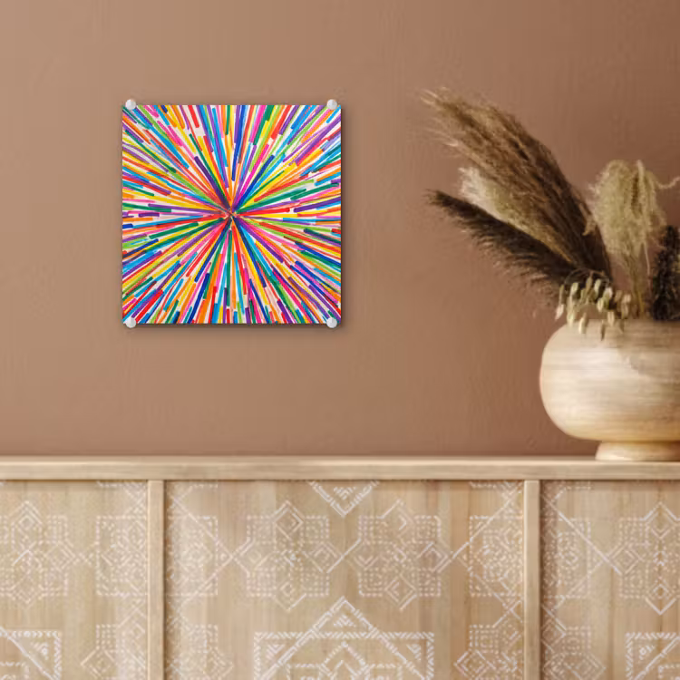Glass Print - Lines - Colorful - Abstract — 6
