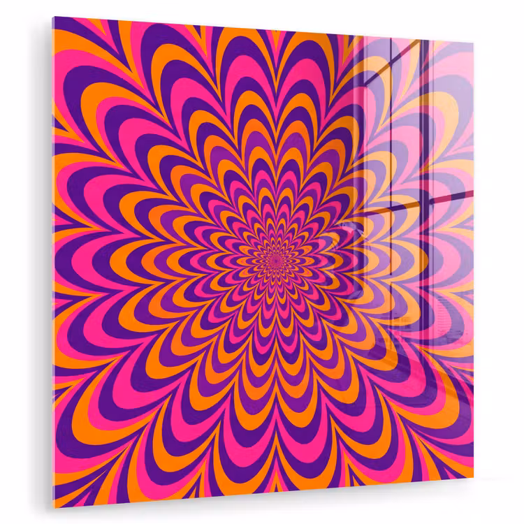 Glass Print - Pattern - Optical - Colorful — 1