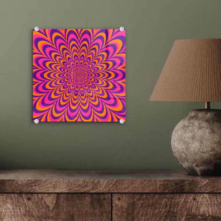 Glass Print - Pattern - Optical - Colorful — 4