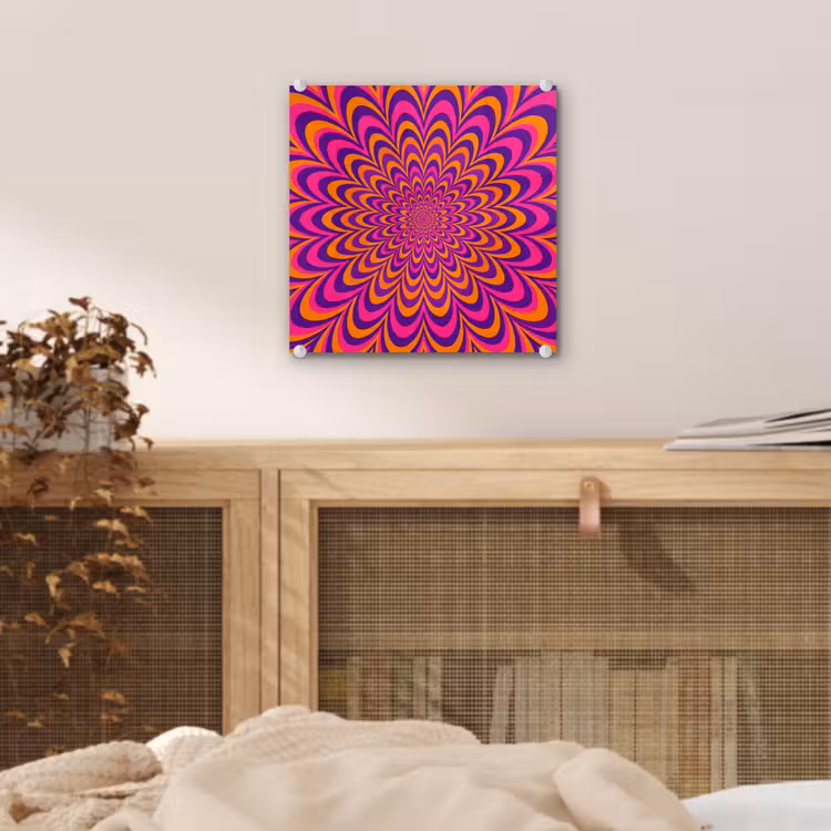 Glass Print - Pattern - Optical - Colorful — 5