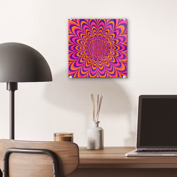 Glass Print - Pattern - Optical - Colorful — 7