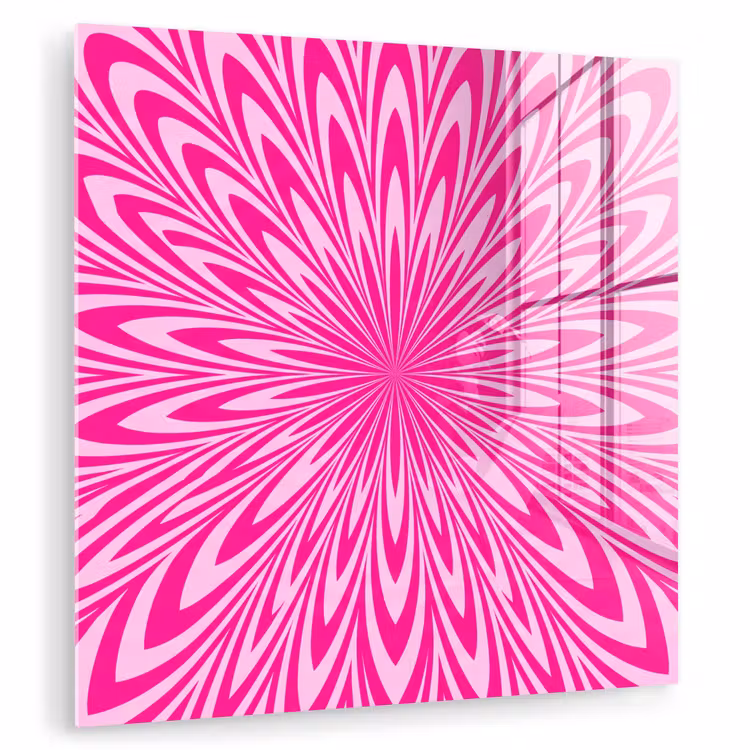 Glass Print - Pattern - Optical - Pink — 1