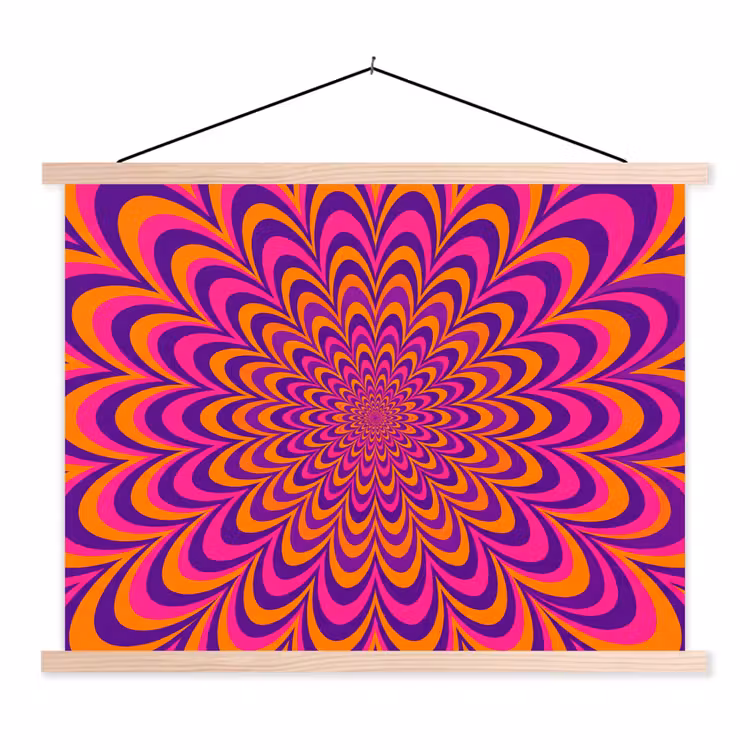 Hanging Poster - Pattern - Optical - Colorful — 1