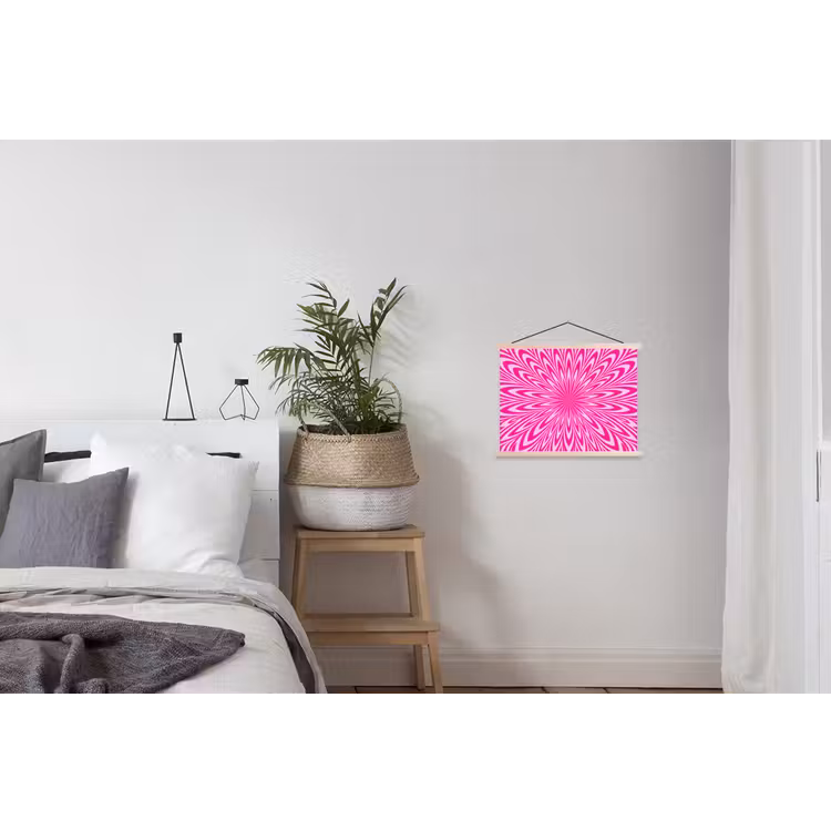 Hanging Poster - Pattern - Optical - Pink — 2