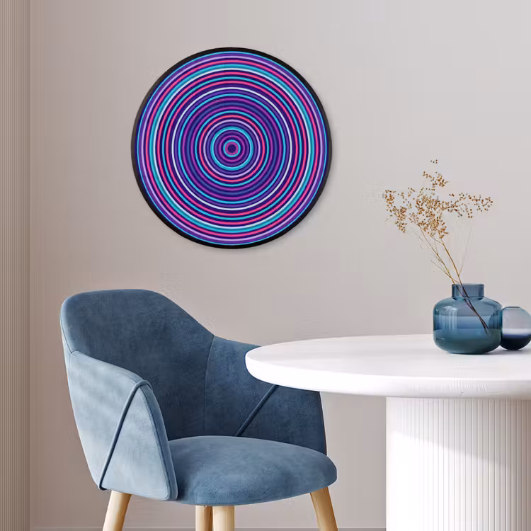 Photo Frame Round - Abstract - Circles - Colorful — 3