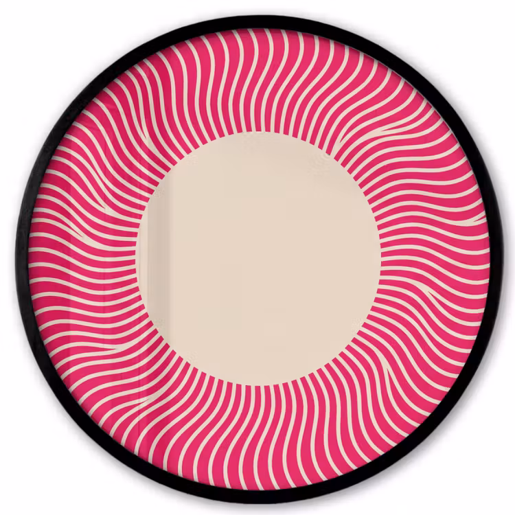 Photo Frame Round - Abstract - Pattern - Pink — 1