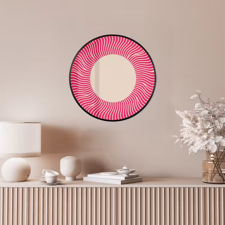 Photo Frame Round - Abstract - Pattern - Pink — 4