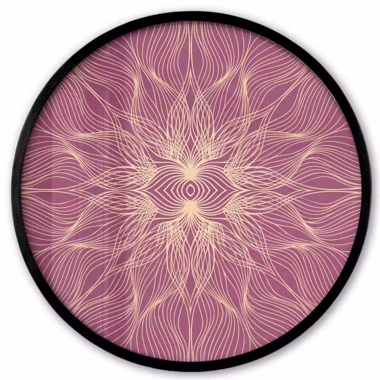 Photo Frame Round - Lines - Pattern - Abstract — 1