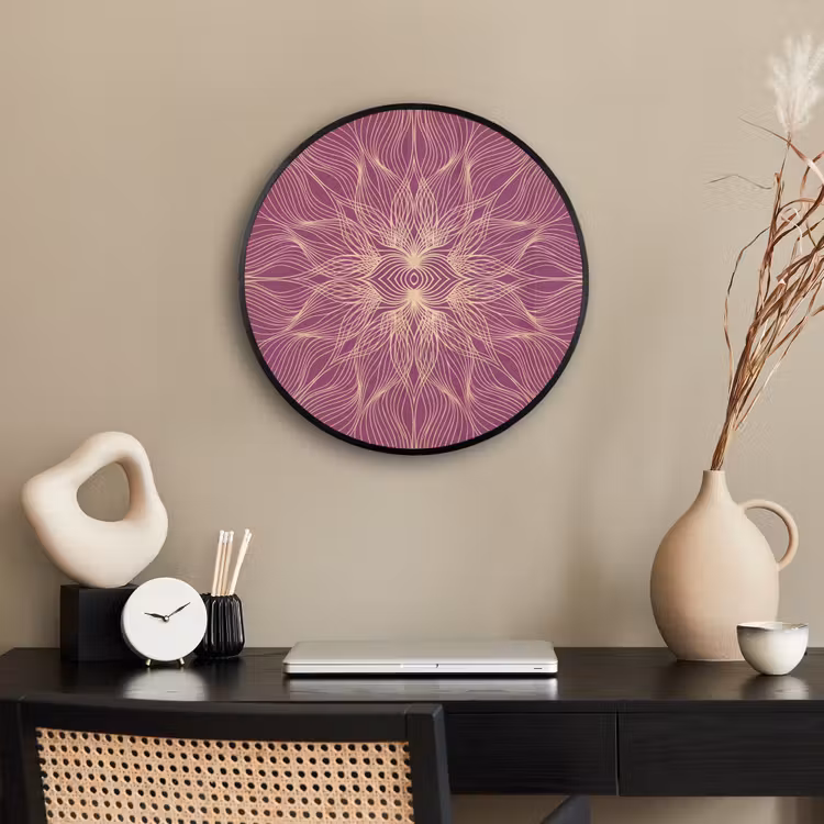 Photo Frame Round - Lines - Pattern - Abstract — 2