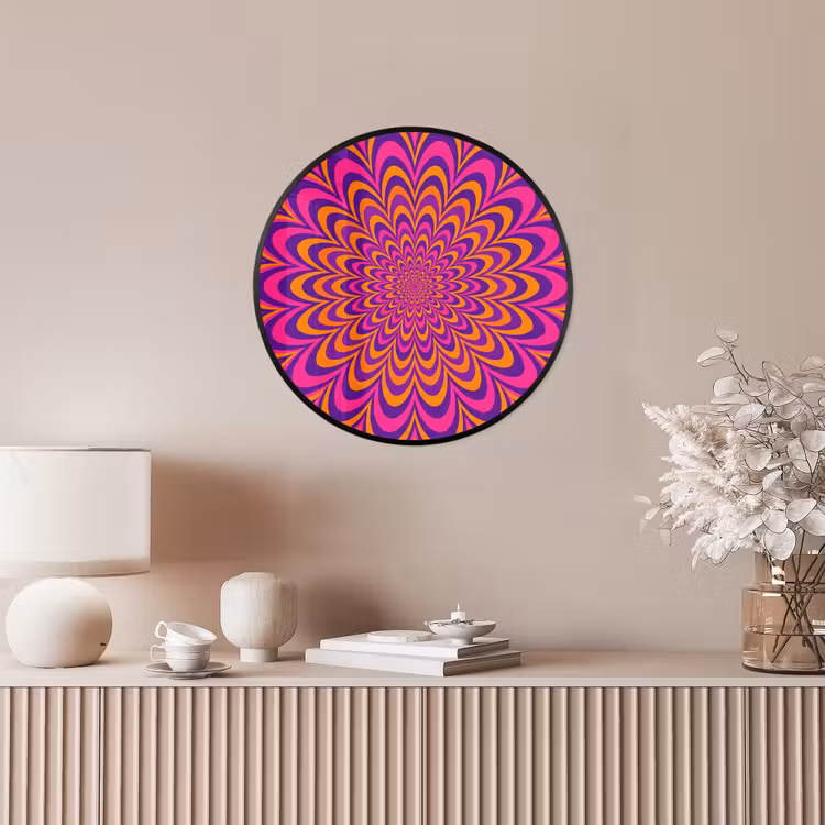 Photo Frame Round - Pattern - Optical - Colorful — 4