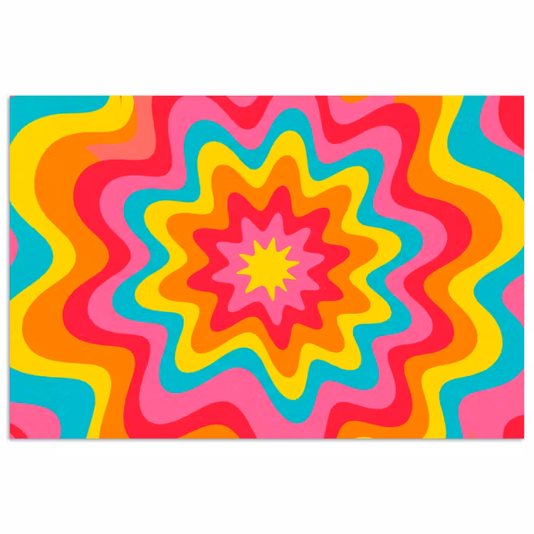 Poster - Pattern - Wavy - Colorful — 1