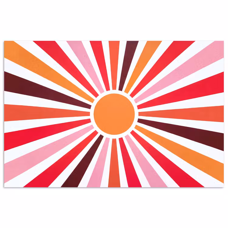 Poster - Sun - Rays - Abstract - Colorful — 1