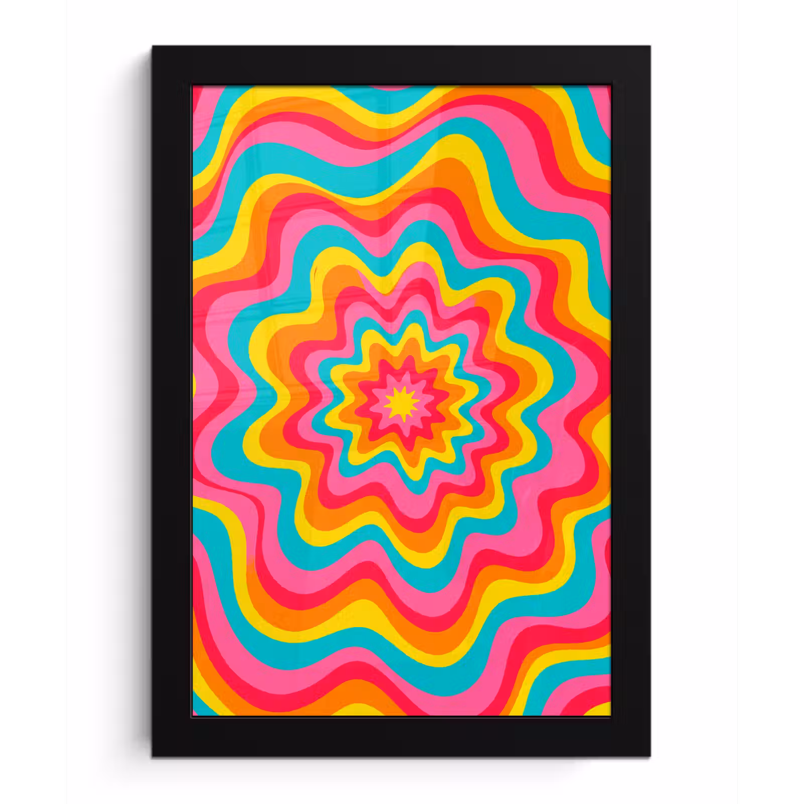 Framed Prints - Pattern - Wavy - Colorful — 1