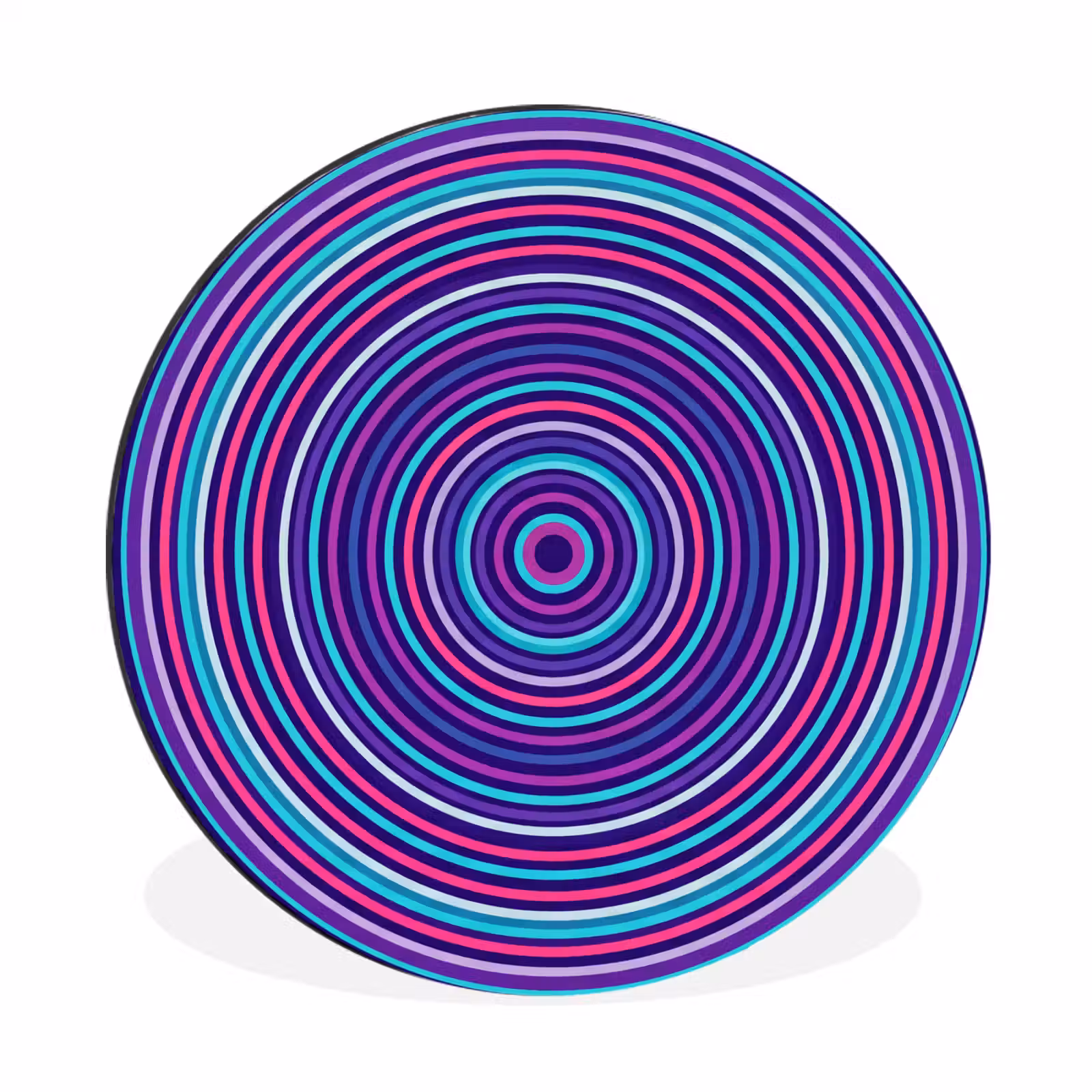 Wall circle - Aluminum - Abstract - Circles - Colorful — 1
