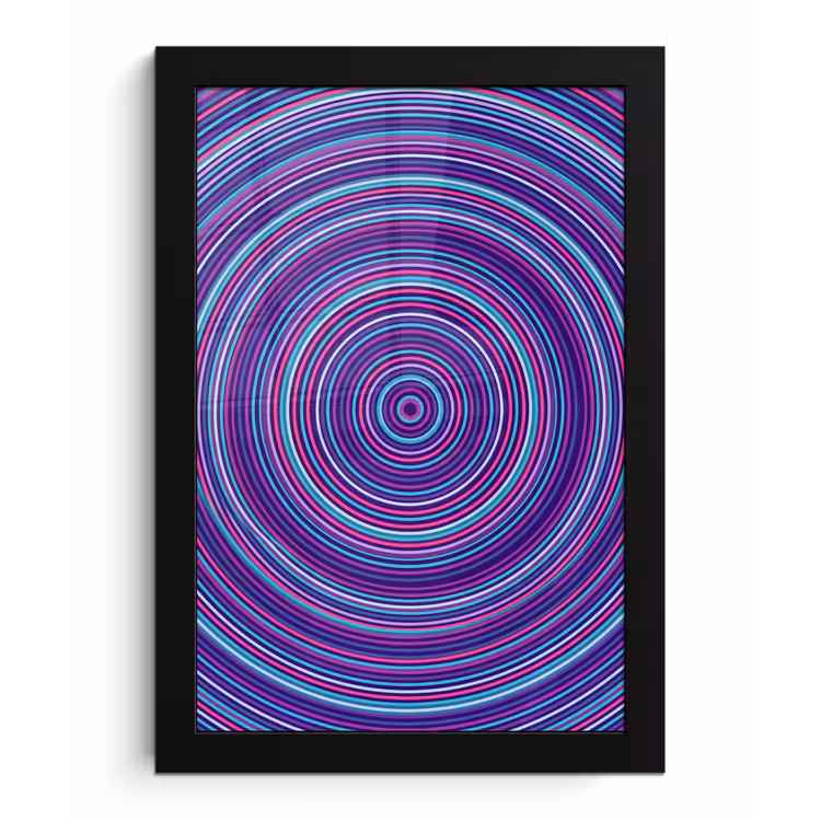 Framed Prints - Abstract - Circles - Colorful — 1