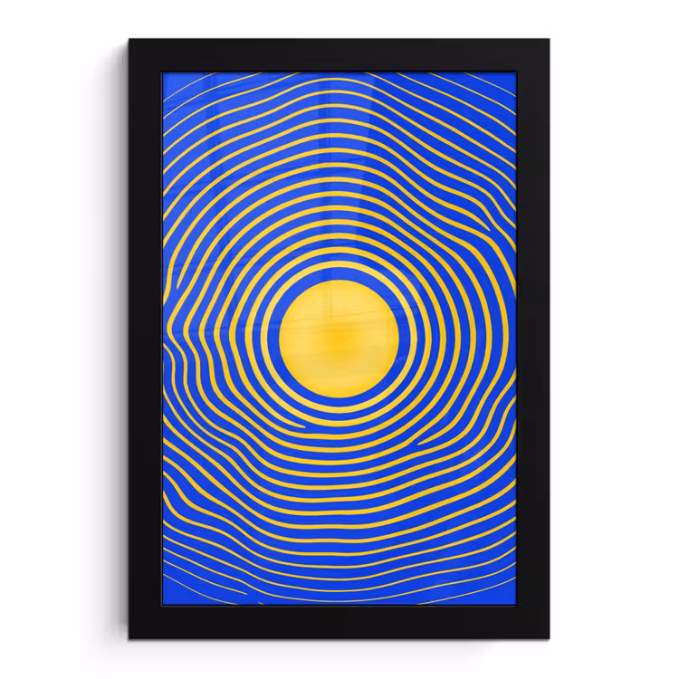 Framed Prints - Abstract Pattern - Blue — 1