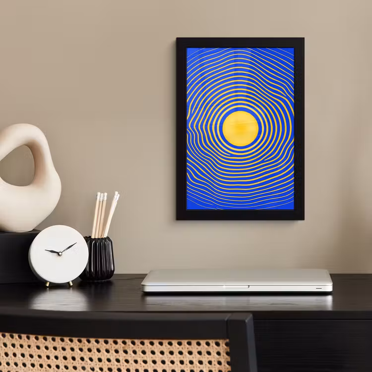 Framed Prints - Abstract Pattern - Blue — 2