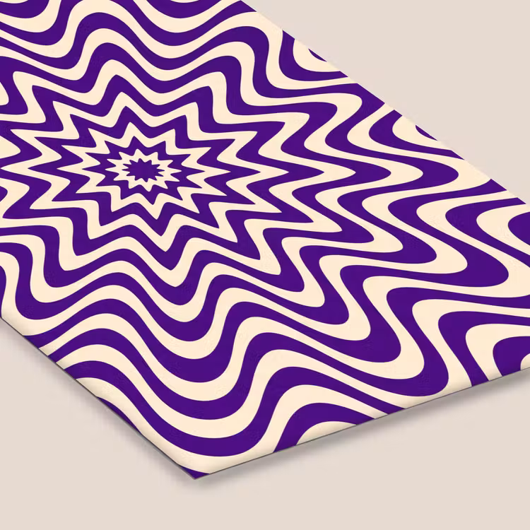 Framed Prints - Abstract - Waves - Optical - Modern - Purple — 6