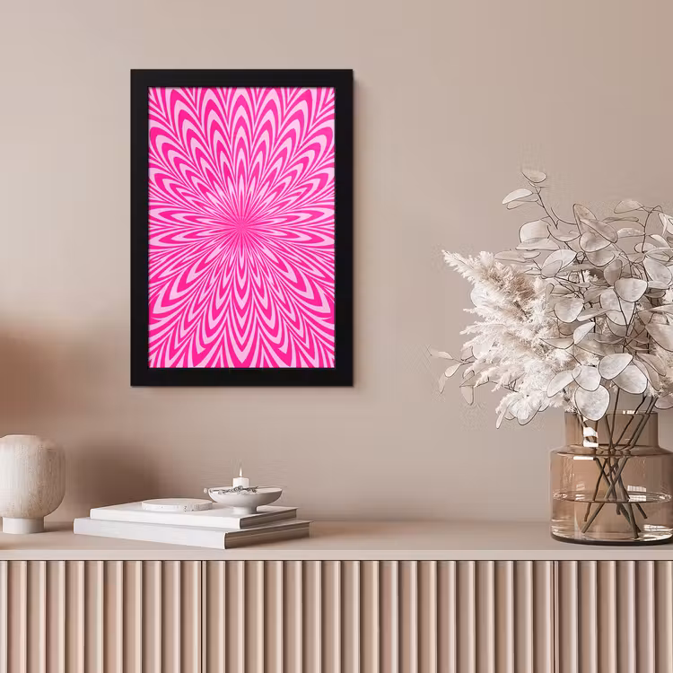Framed Prints - Pattern - Optical - Pink — 5