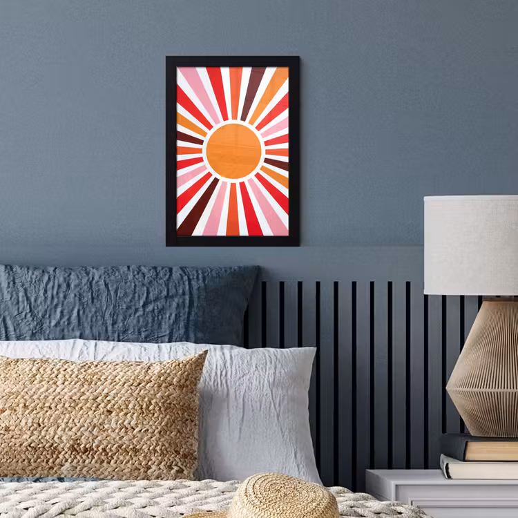 Framed Prints - Sun - Rays - Abstract - Colorful — 3