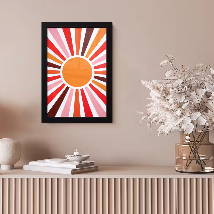 Framed Prints - Sun - Rays - Abstract - Colorful — 5