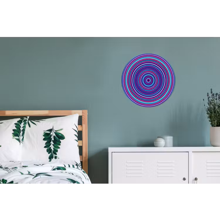 Wall circle - Aluminum - Abstract - Circles - Colorful — 4