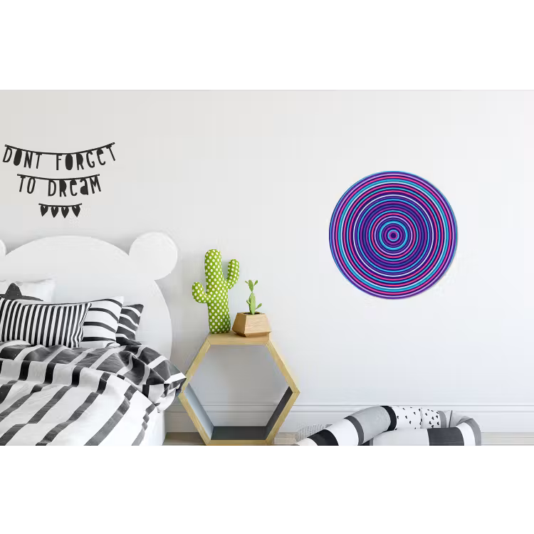 Wall circle - Aluminum - Abstract - Circles - Colorful — 5