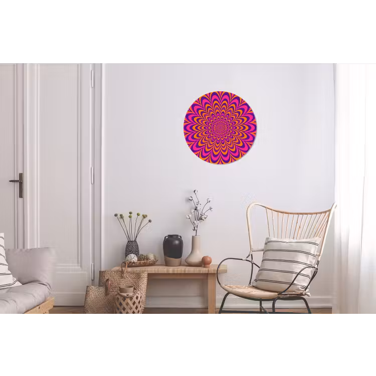 Wall circle - Aluminum - Pattern - Optical - Colorful — 2