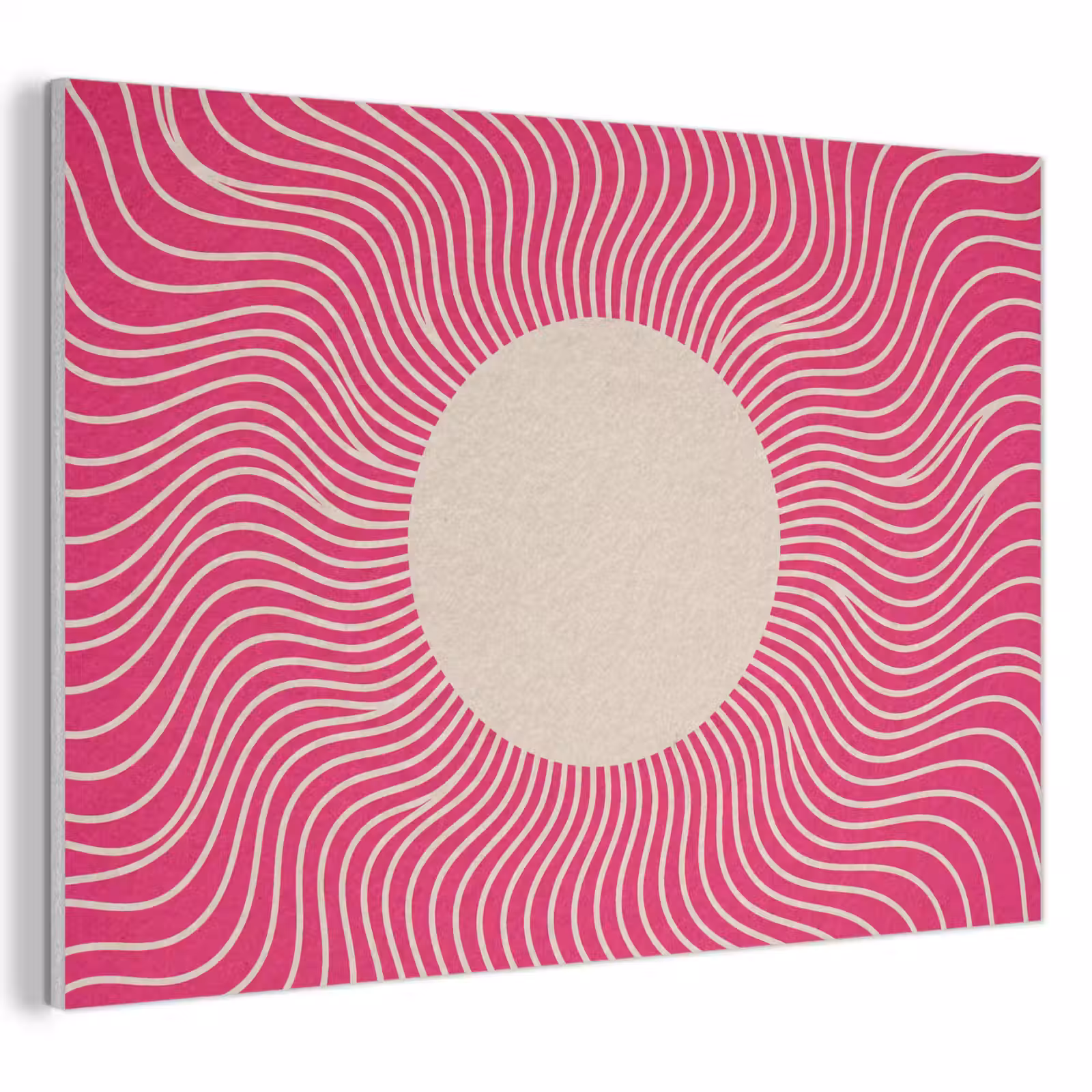 Acoustic Panel - Abstract - Pattern - Pink — 1
