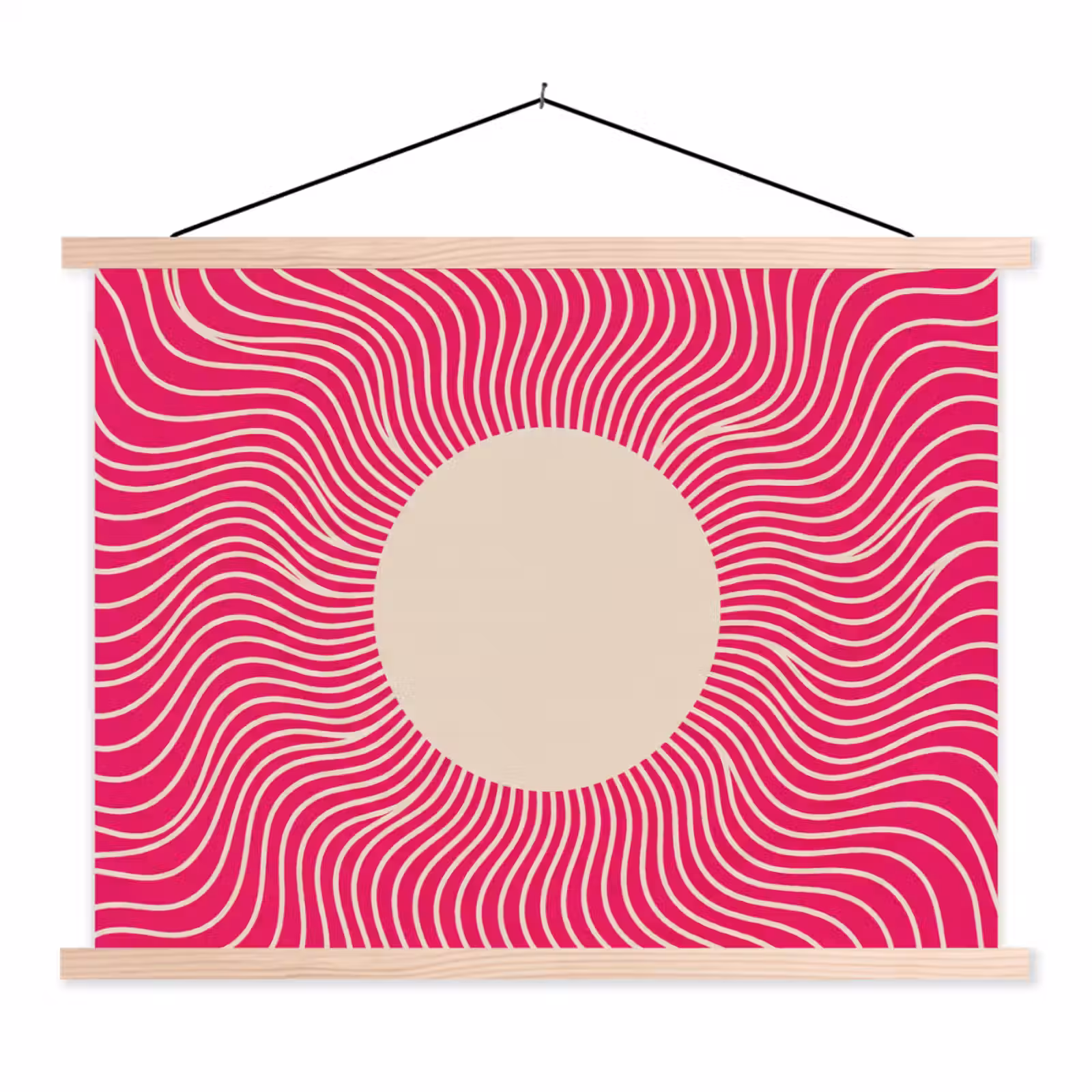 Hanging Poster - Abstract - Pattern - Pink — 1