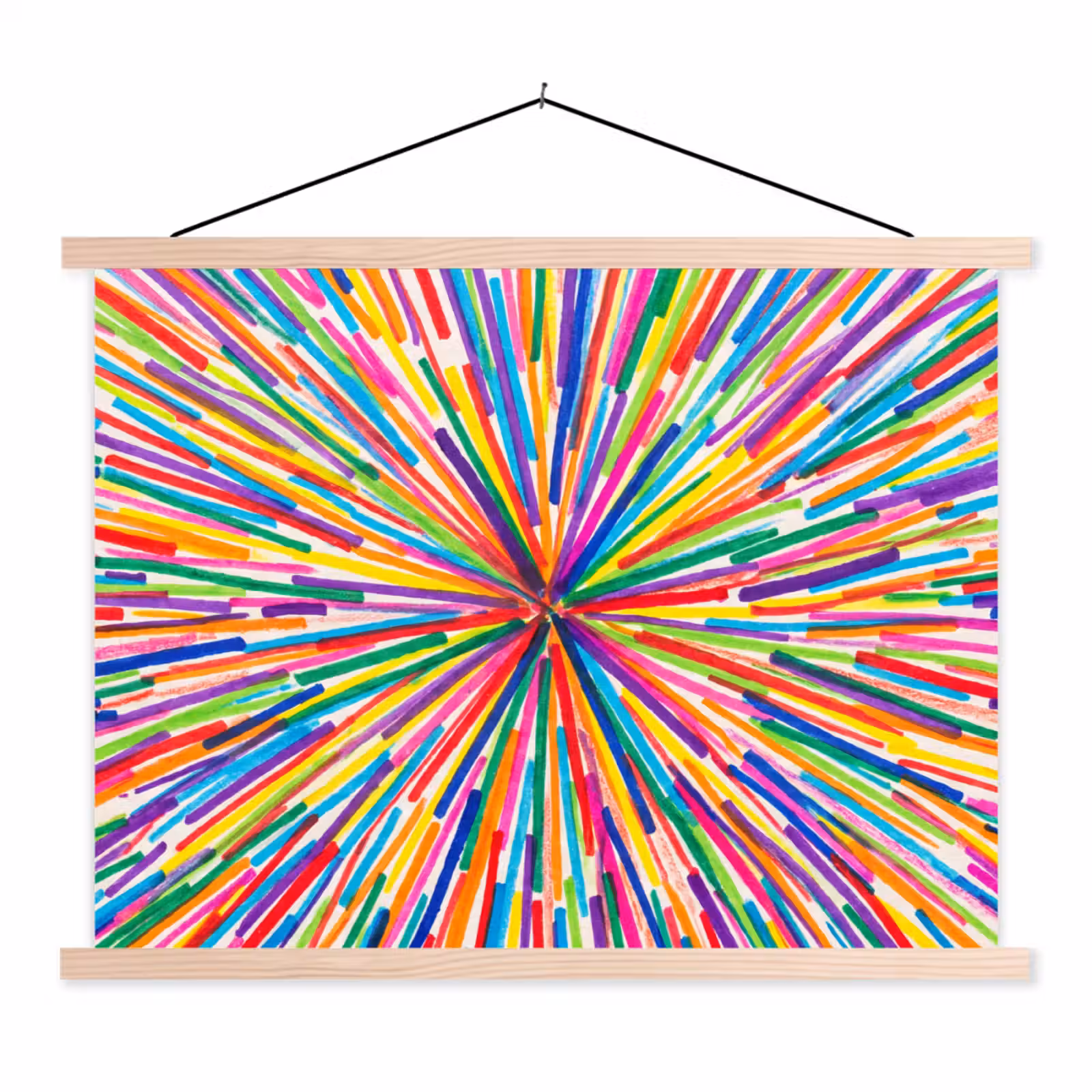 Hanging Poster - Lines - Colorful - Abstract — 1