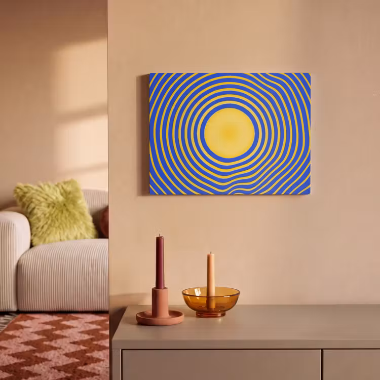 Acoustic Panel - Abstract Pattern - Blue — 2