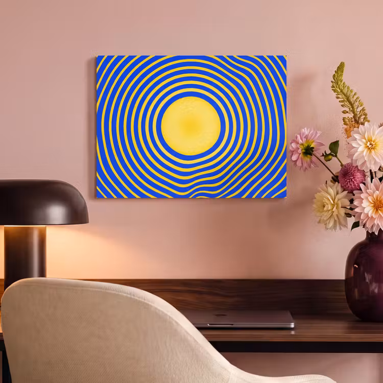 Acoustic Panel - Abstract Pattern - Blue — 4